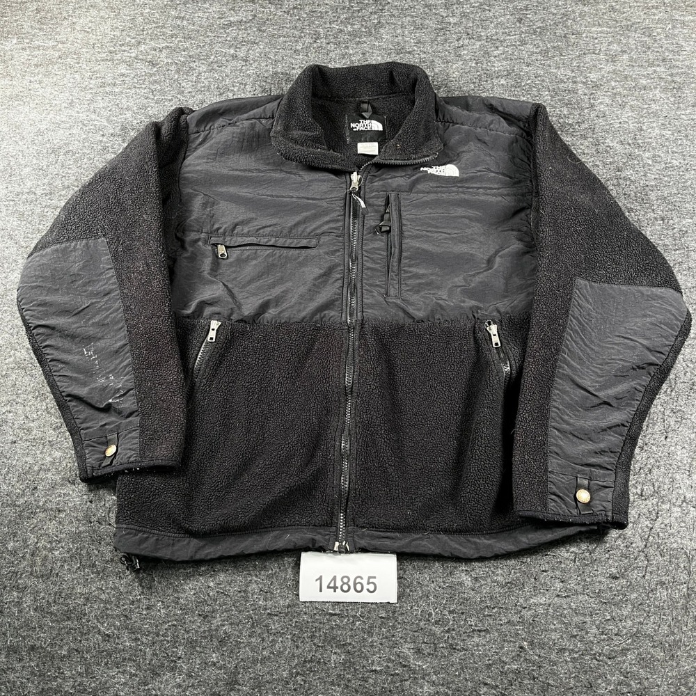The North Face Denali Jacket Mens M Black Good Vintage Made in USA Fleece